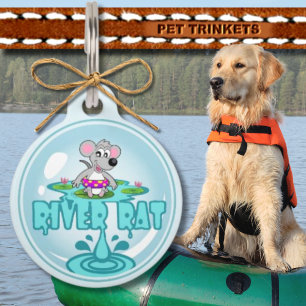 Blue River Rat Pet Tag
