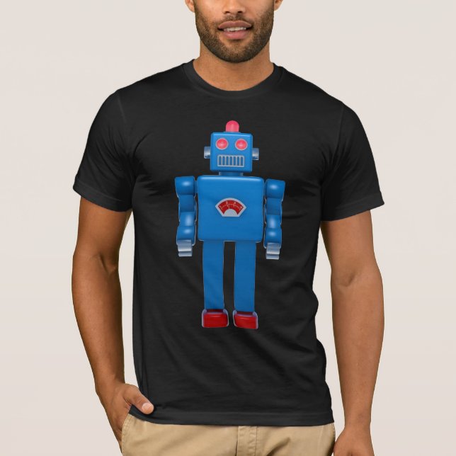 Blue Robot 02 T-Shirt (Front)