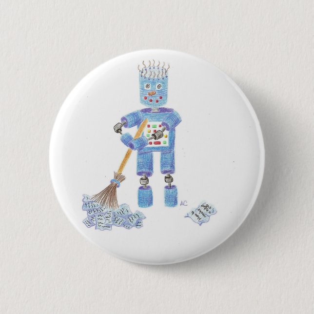 Blue robot button (Front)