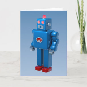 Blue Robot Card