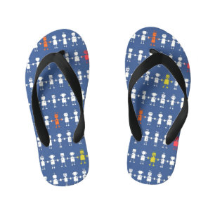 Blue Robot Children's Kid's Jandals