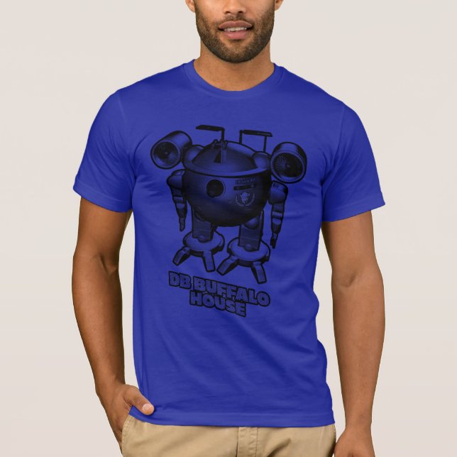 Blue robot shirt (Front)