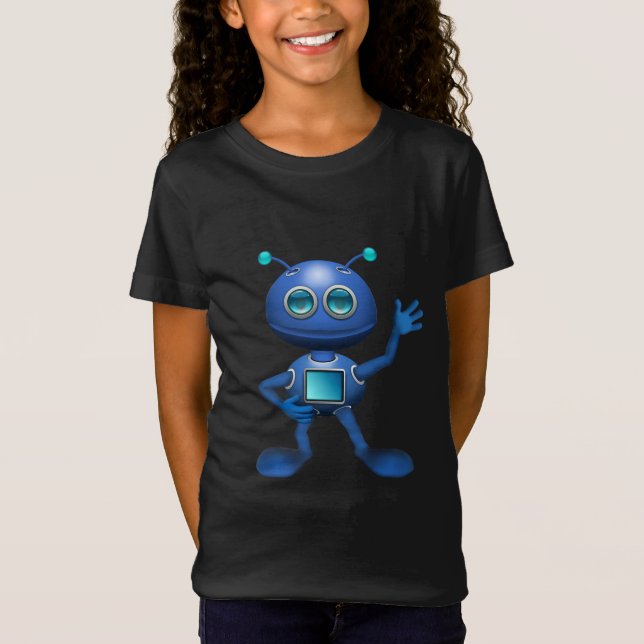 Blue Robot T-Shirt (Front)