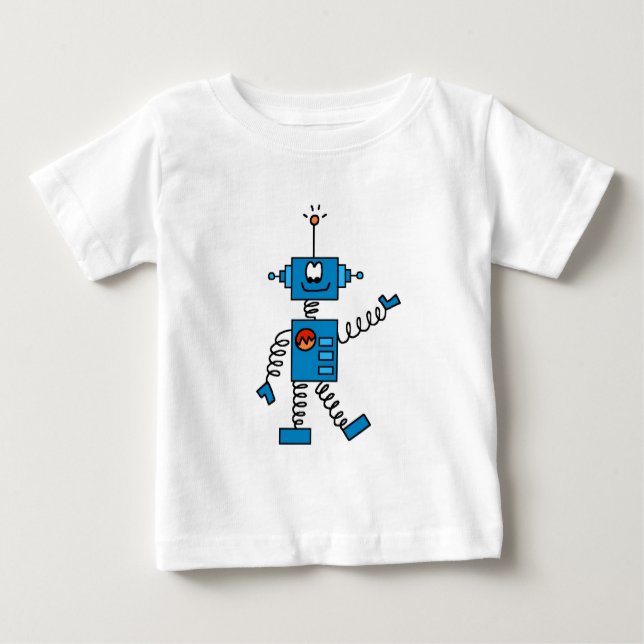 Blue Robot Tshirts and Gifts (Front)