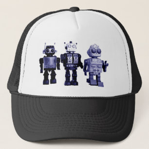 blue robots hat