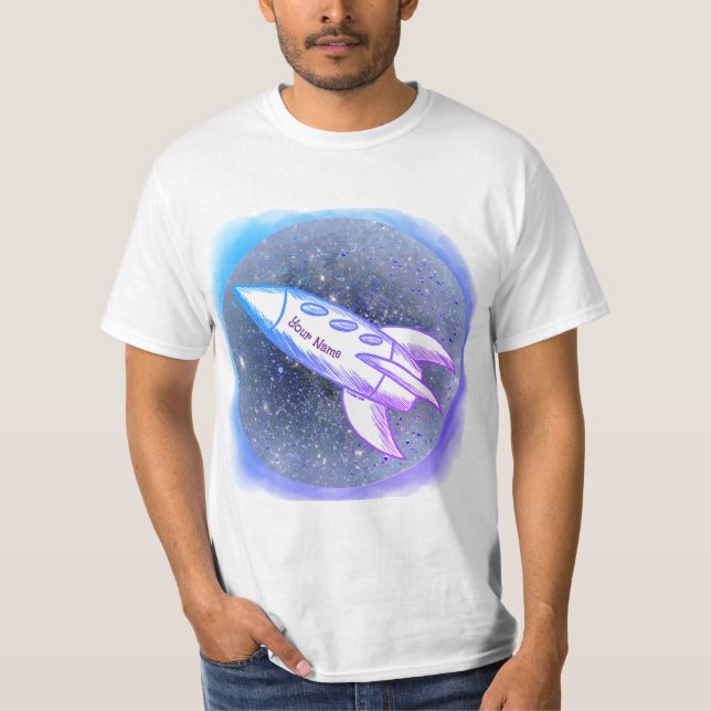 Blue Rocket T-Shirt (Front)