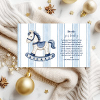 Blue Rocking Horse Baby Shower Books for Baby