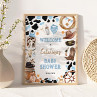 Blue Rodeo Western Cowboy Baby Shower Welcome