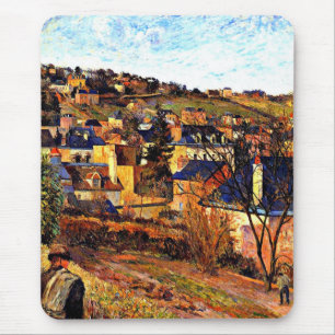 Blue Roofs of Rouen, Paul Gauguin painting Mouse Pad