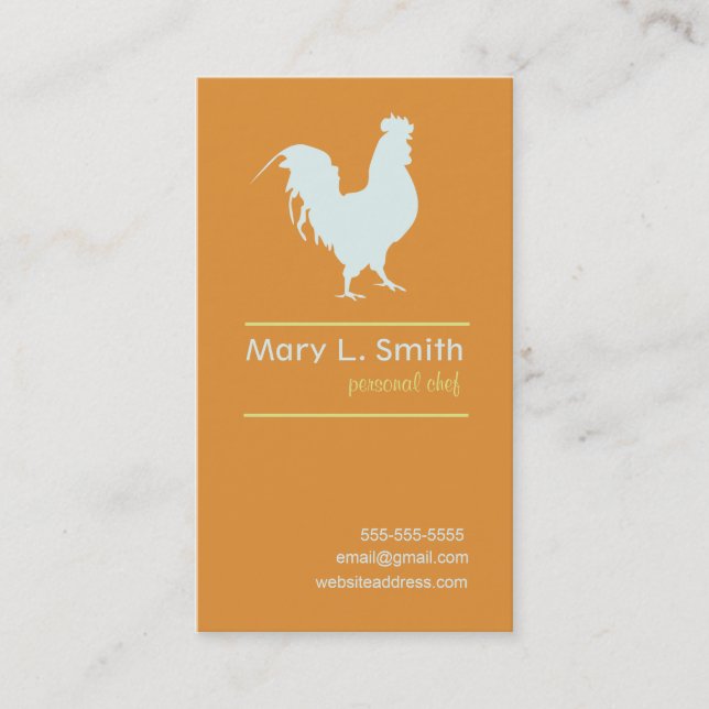 Blue Rooster Business Card (Front)