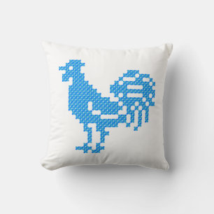 Blue Rooster Cushion