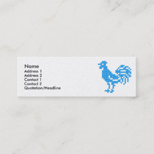 Blue Rooster Mini Business Card