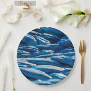 Blue Rope Paper Plate