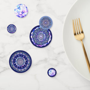 Blue Rosace Confetti