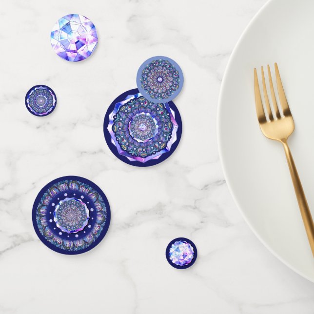 Blue Rosace  Confetti (Group)