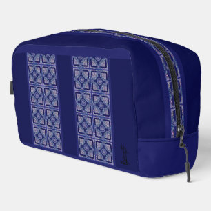 Blue Rosace Dopp Kit