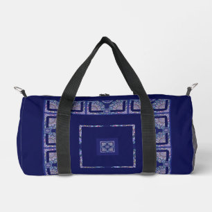 Blue Rosace Duffle Bag