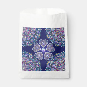 Blue Rosace Favour Bags