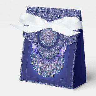 Blue Rosace  Favour Box