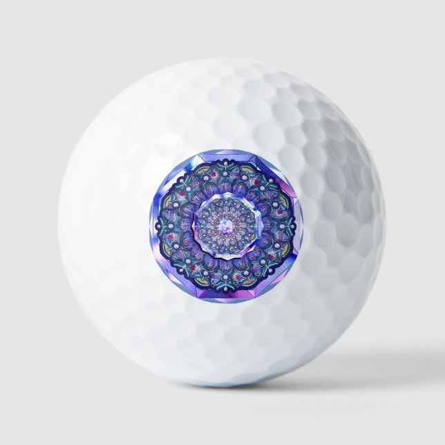 Blue Rosace  Golf Balls (Front)