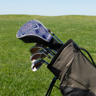 Blue Rosace Golf Head Cover