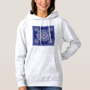Blue Rosace  Hoodie