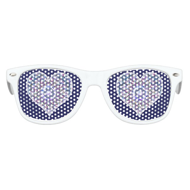 Blue Rosace  Kids Sunglasses (Front)