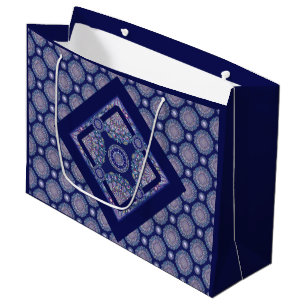 Blue Rosace Large Gift Bag