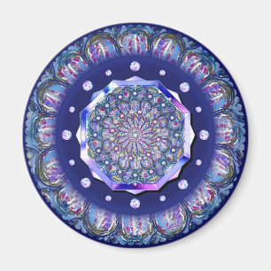 Blue Rosace Magnet