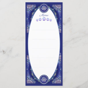 Blue Rosace Menu