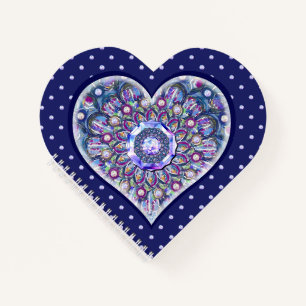 Blue Rosace Notebook