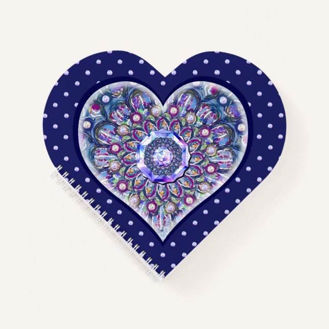 Blue Rosace Notebook (Front)