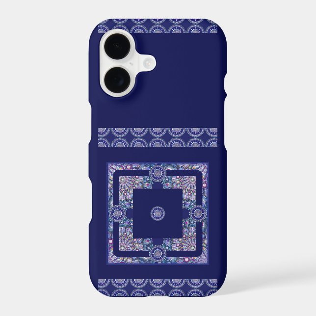Blue Rosace Samsung Galaxy S21+ Case (Back)