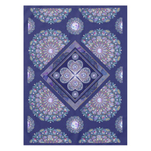 Blue Rosace Tablecloth