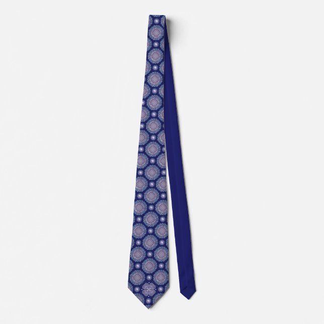 Blue Rosace Tie (Front)