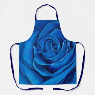 Blue Rose Apron