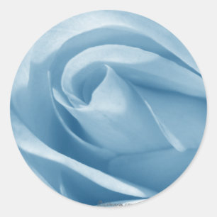 Blue Rose Bud Wedding Invitation Seal