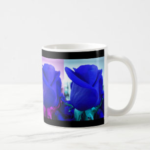 Blue Rose Buds Mug