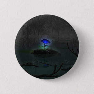 Blue Rose Button