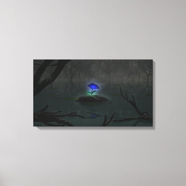 Blue Rose Canvas Print (Front)