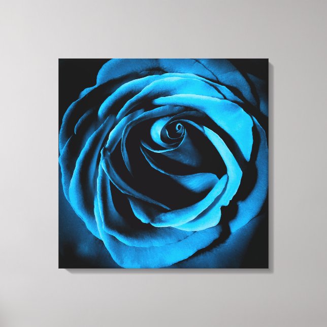 Blue Rose Canvas Print (Front)