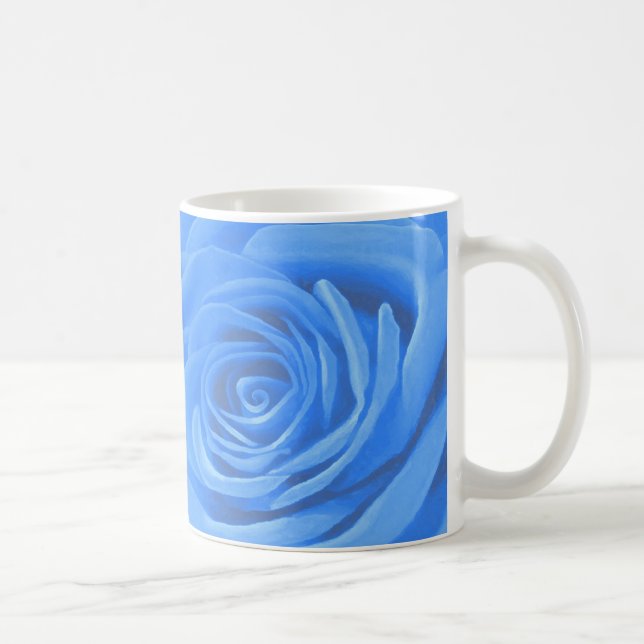 Blue Rose Coffee Mug (Right)