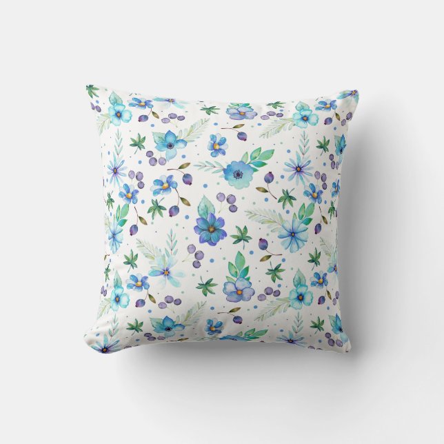 Blue rose cushion (Front)