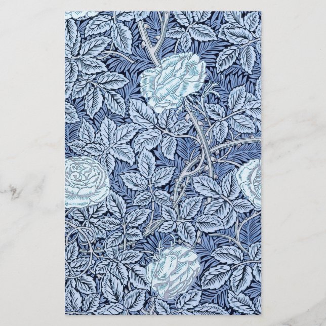 Blue Rose Dream Stationery (Front)