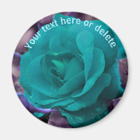 Blue Rose Flower Personalised