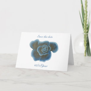 Blue Rose Flower, Save the date cards, wedding Announcement