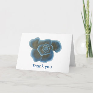 Blue Rose Flower, Wedding Thank you cards