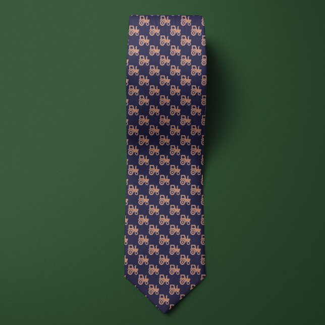Blue & Rose Gold Farmers Tractor Tie (Creator Uploaded)