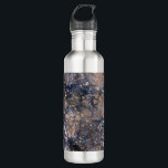 Blue & Rose Gold Paint Splatter Abstract Glamour 710 Ml Water Bottle<br><div class="desc">Water Bottle.</div>