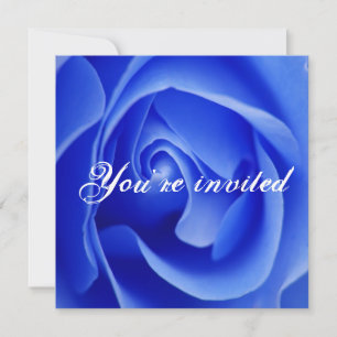 blue rose invitation